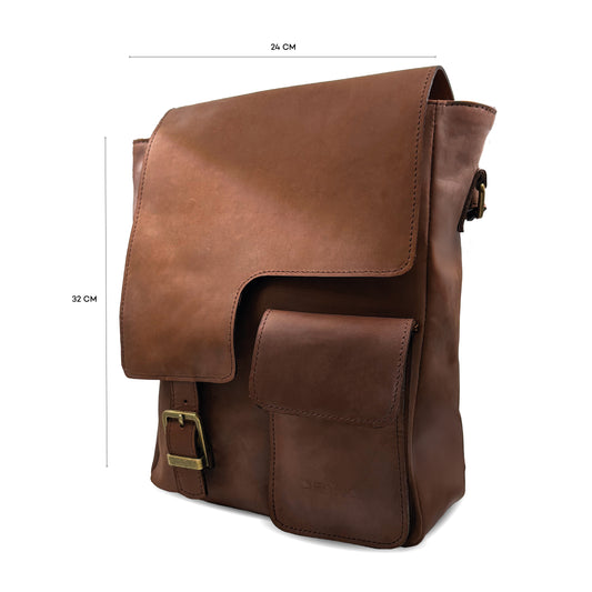 Morral Cuero Natural ORYX BURIGI C Unisex